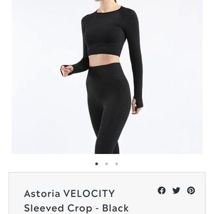 Athletic crop top